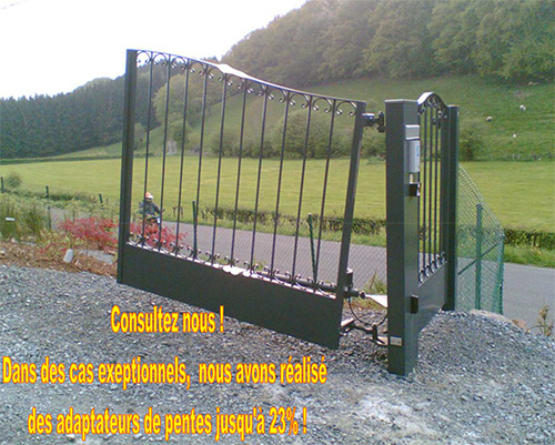 Mme des pentes jusque 23 %